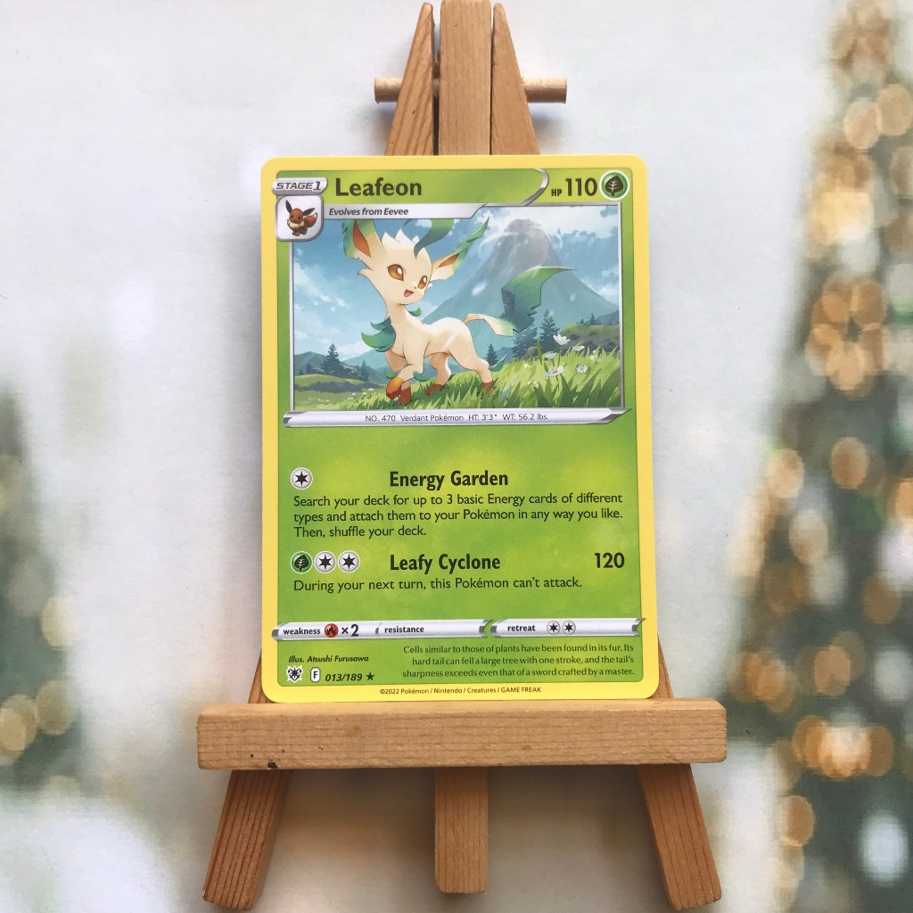 Thẻ hình Pokemon Leafeon 013/189 - Lá bài Sword & Shield: Astral Radiance Rare Reverse Holo tiếng Anh chính hãng