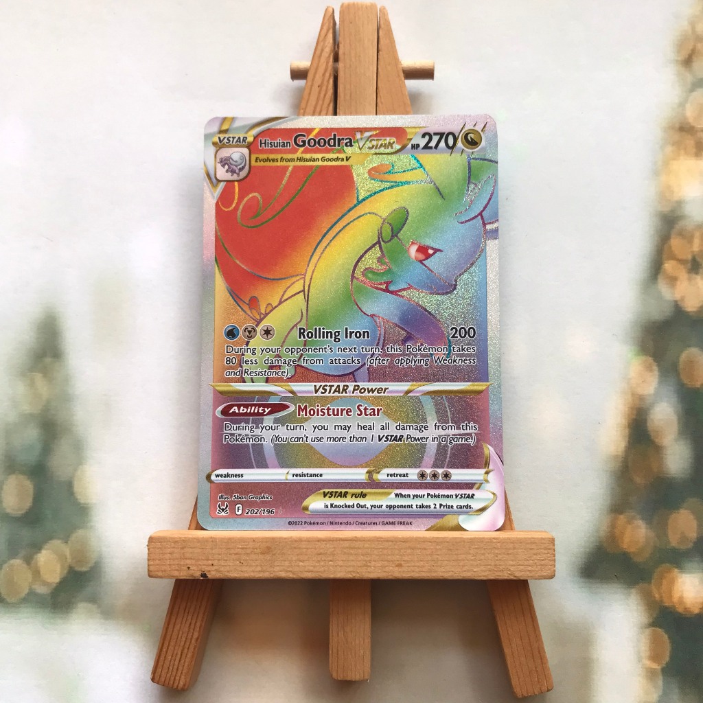 Thẻ hình Pokemon Hisuian Goodra VSTAR 202/196 - Lá bài lẻ Sword & Shield: Lost Origin Hyper Rare tiếng Anh chính hãng