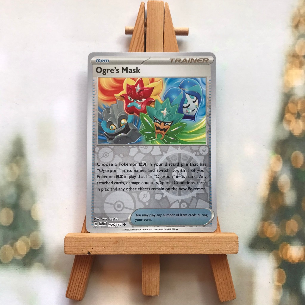 Thẻ Pokemon Ogre's Mask 159/167 - Lá bài Scarlet & Violet: Twilight Masquerade Uncommon Reverse Holo tiếng Anh cính hãng