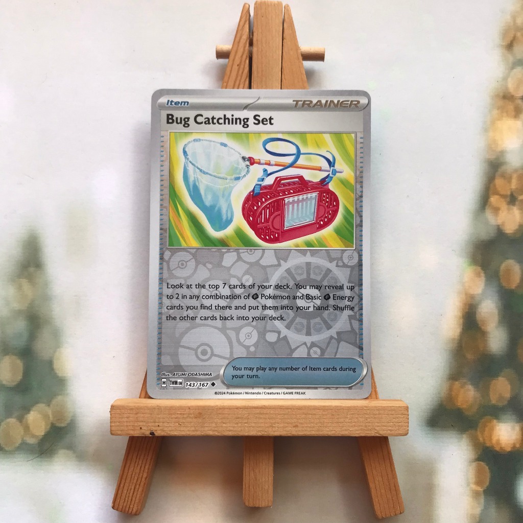 Thẻ hình Pokemon Bug Catching Set 143/167 - Lá bài lẻ Twilight Masquerade Uncommon Reverse Holo tiếng Anh chính hãng