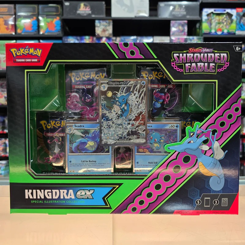 01 Hộp thẻ bài Shrouded Fable Greninja ex và Kingdra ex - Pokemon Special Illustration Collection TCG chính hãng