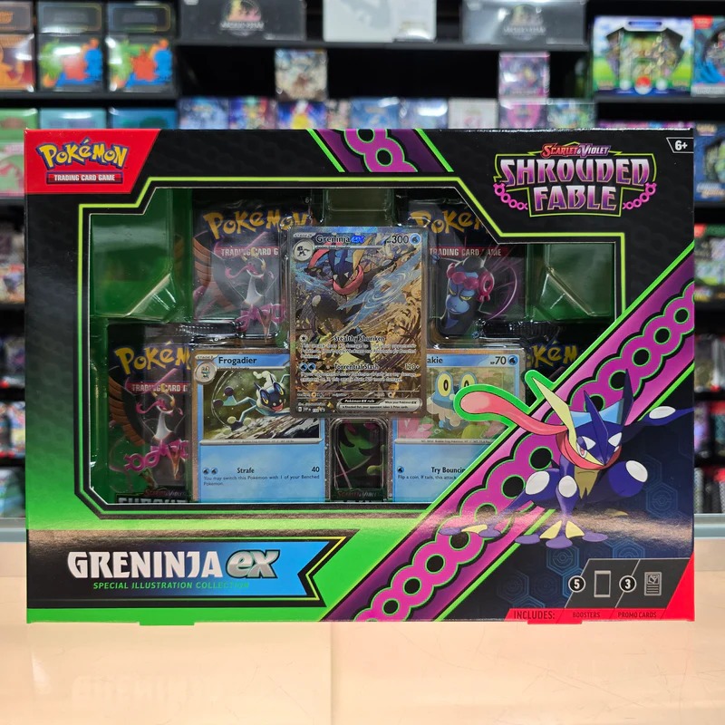 01 Hộp thẻ bài Shrouded Fable Greninja ex và Kingdra ex - Pokemon Special Illustration Collection TCG chính hãng