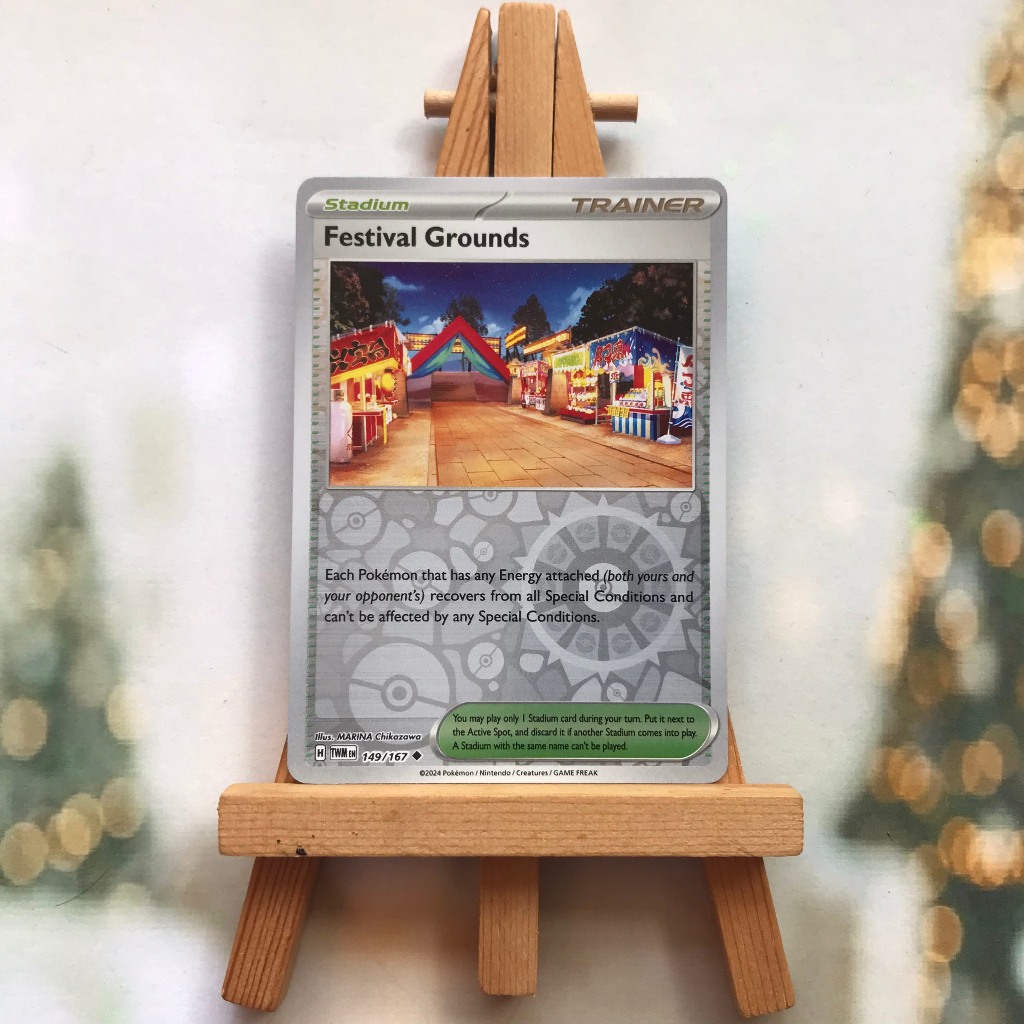 Thẻ hình Pokemon Festival Grounds 149/167 - Lá bài SVE Twilight Masquerade Uncommon Reverse Holo tiếng Anh chính hãng