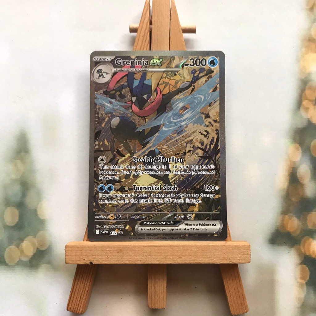 Thẻ hình Pokemon Greninja ex SVP132 - Lá bài lẻ Shrouded Fable Illustration Rare Promo tiếng Anh chính hãng