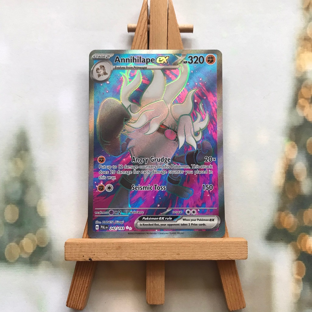 Thẻ hình Pokemon Annihilape ex 242/193 - Lá bài lẻ Scarlet & Violet: Paldea Evolved Full Art Secret Rare tiếng Anh chính