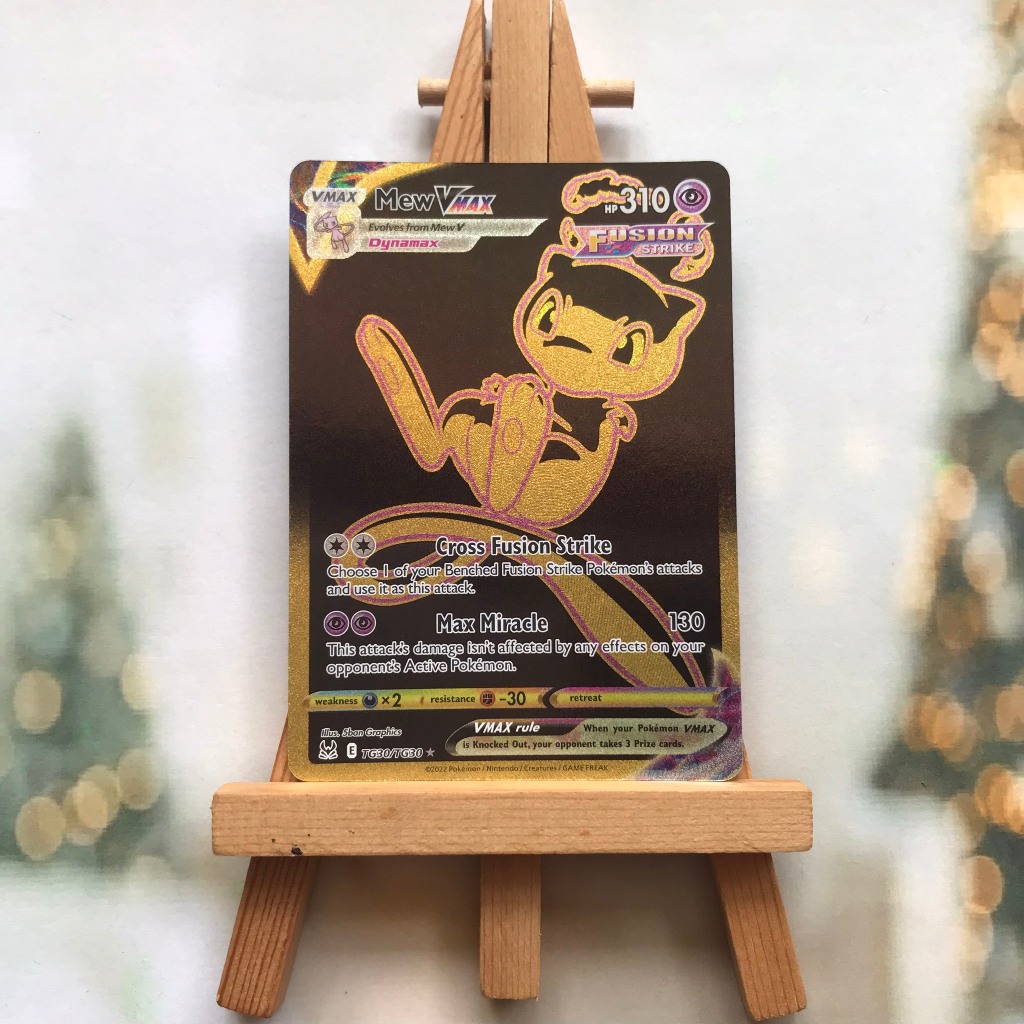 Thẻ hình Pokemon Mew VMAX TG30/TG30 - Lá bài lẻ Sword & Shield: Lost Origin Secret Rare tiếng Anh chính hãng