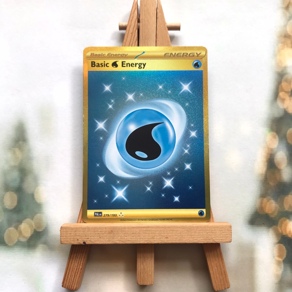 Thẻ hình Pokemon Water Energy 279/193 - Lá bài lẻ Scarlet & Violet: Paldea Evolved Gold Secret Rare tiếng Anh chính hãng
