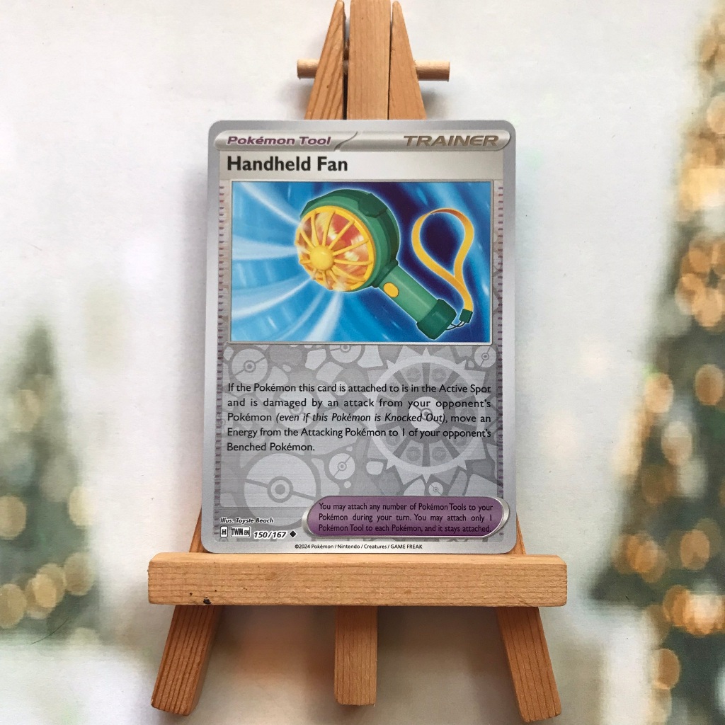Thẻ Pokemon Handheld Fan 150/167 - Lá bài Twilight Masquerade Uncommon Reverse Holo tiếng Anh chính hãng