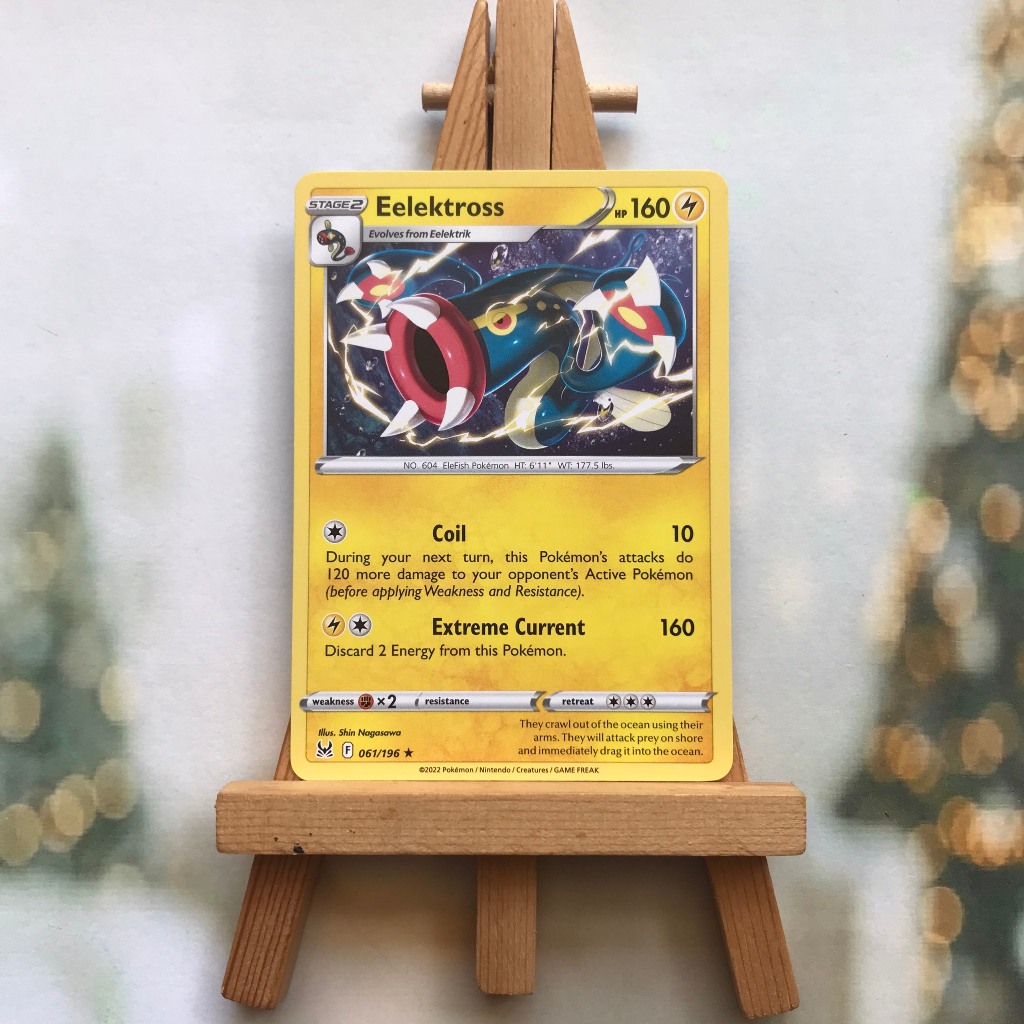 Thẻ hình Pokemon Eelektross 061/196 - Lá bài lẻ Sword & Shield: Lost Origin Rare tiếng Anh chính hãng