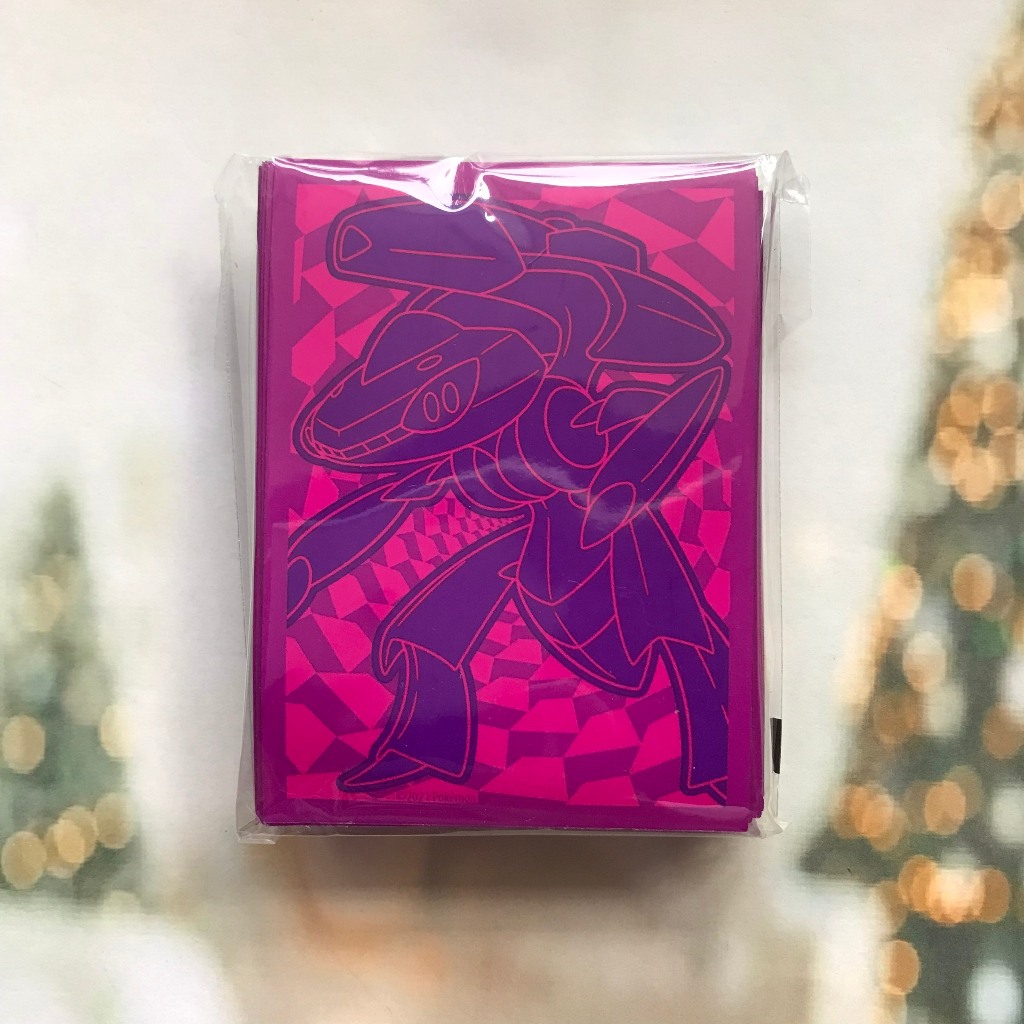 01 Gói lẻ 65 Sleeve hình Pokemon Mew, Genesect lấy từ ETB Fusion Strike Pokemon Chính hãng