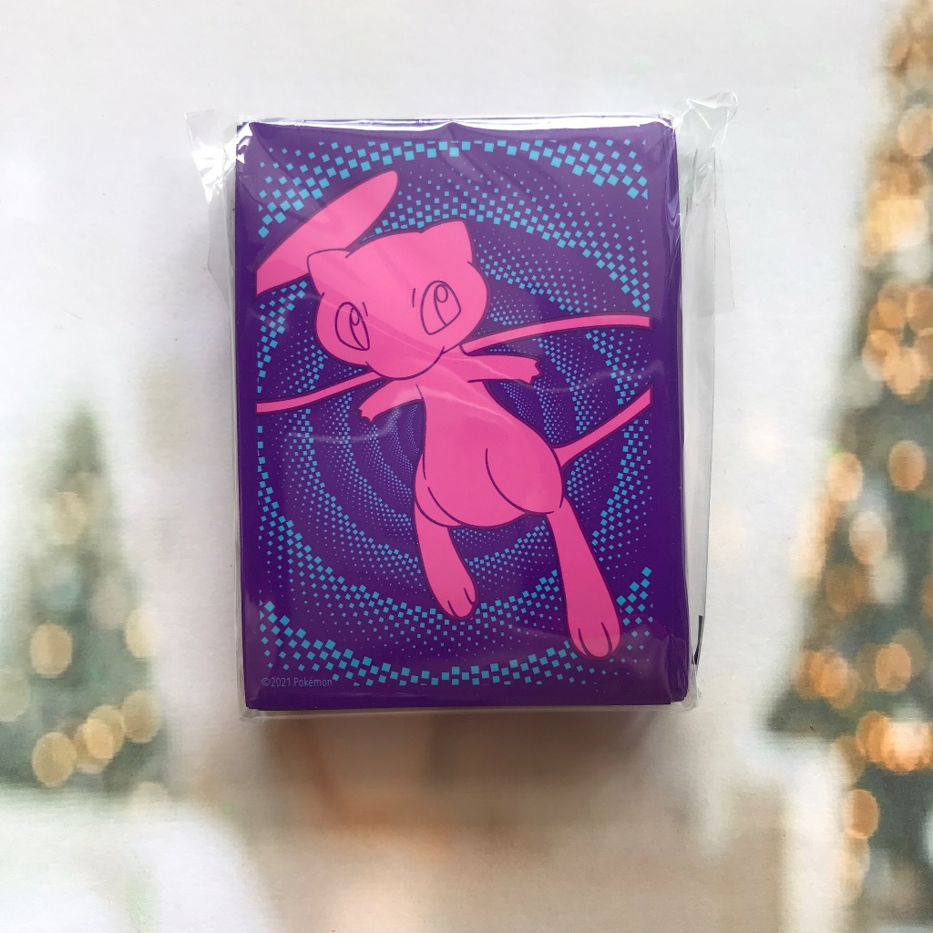 01 Gói lẻ 65 Sleeve hình Pokemon Mew, Genesect lấy từ ETB Fusion Strike Pokemon Chính hãng