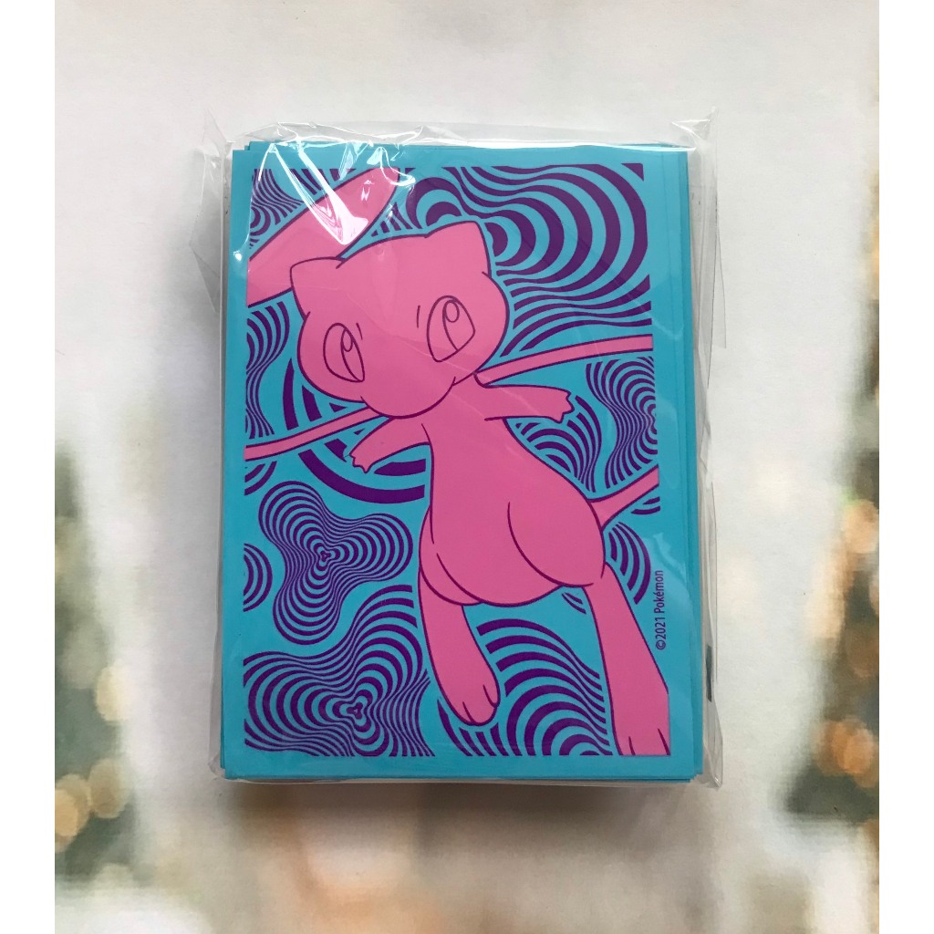 01 Gói lẻ 65 Sleeve hình Pokemon Mew, Genesect lấy từ ETB Fusion Strike Pokemon Chính hãng