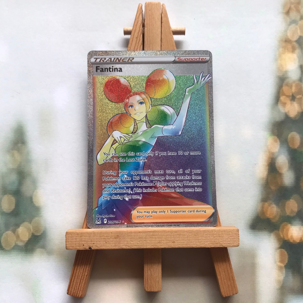 Thẻ hình Pokemon Fantina 206/196 - Lá bài lẻ Sword & Shield: Lost Origin Hyper Rare tiếng Anh chính hãng
