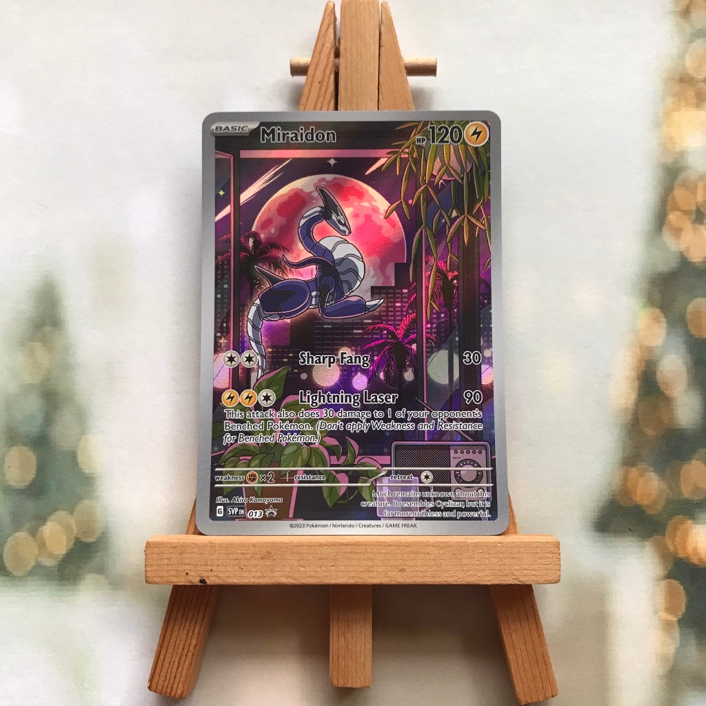 Thẻ hình Pokemon Miraidon SVP013 (sealed) - Lá bài Scarlet & Violet Illustration Rare Promo tiếng Anh chính hãng