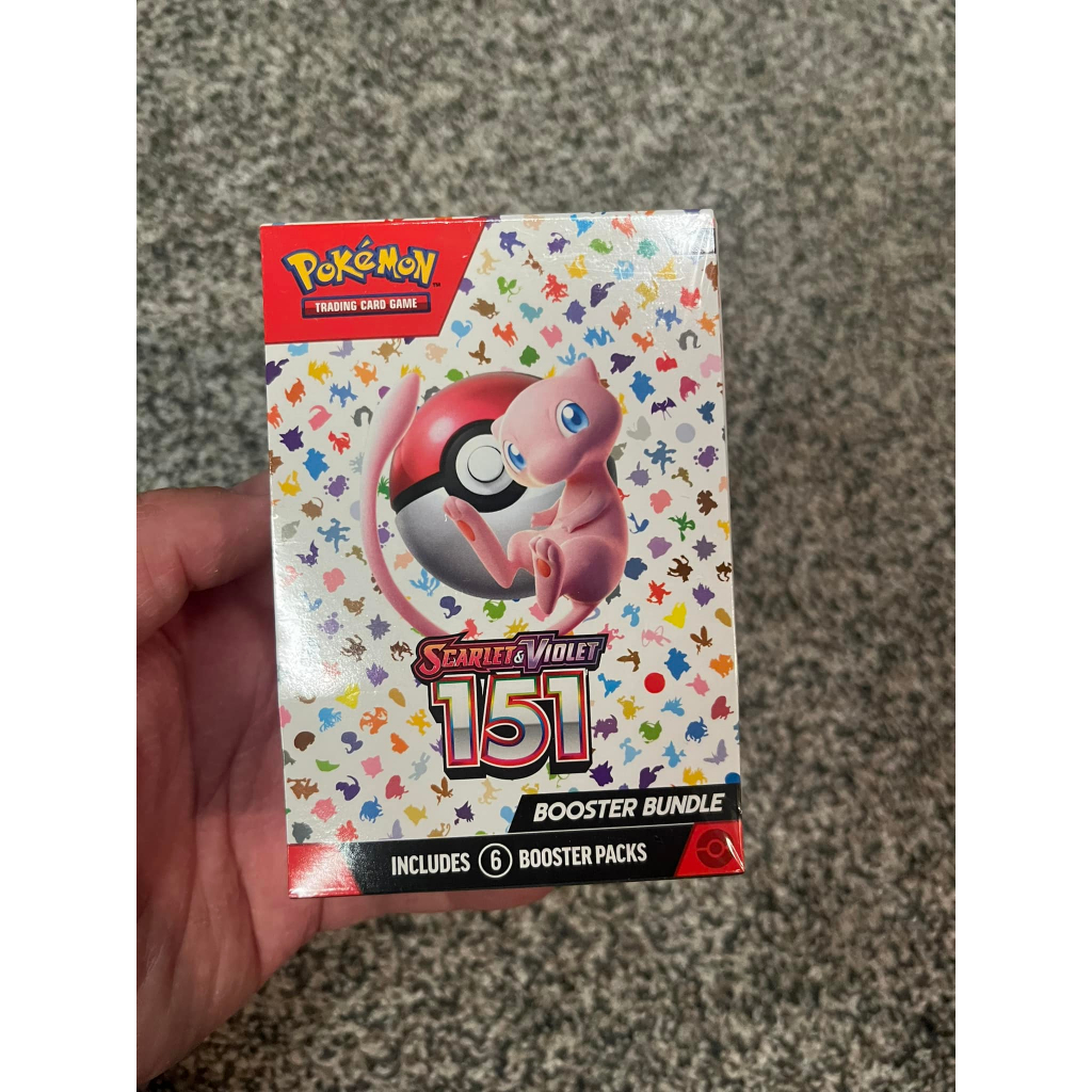 Hộp thẻ bài Scarlet & Violet 151 Booster Bundle Box (seal) - 06 gói pack Pokemon TCG chính hãng