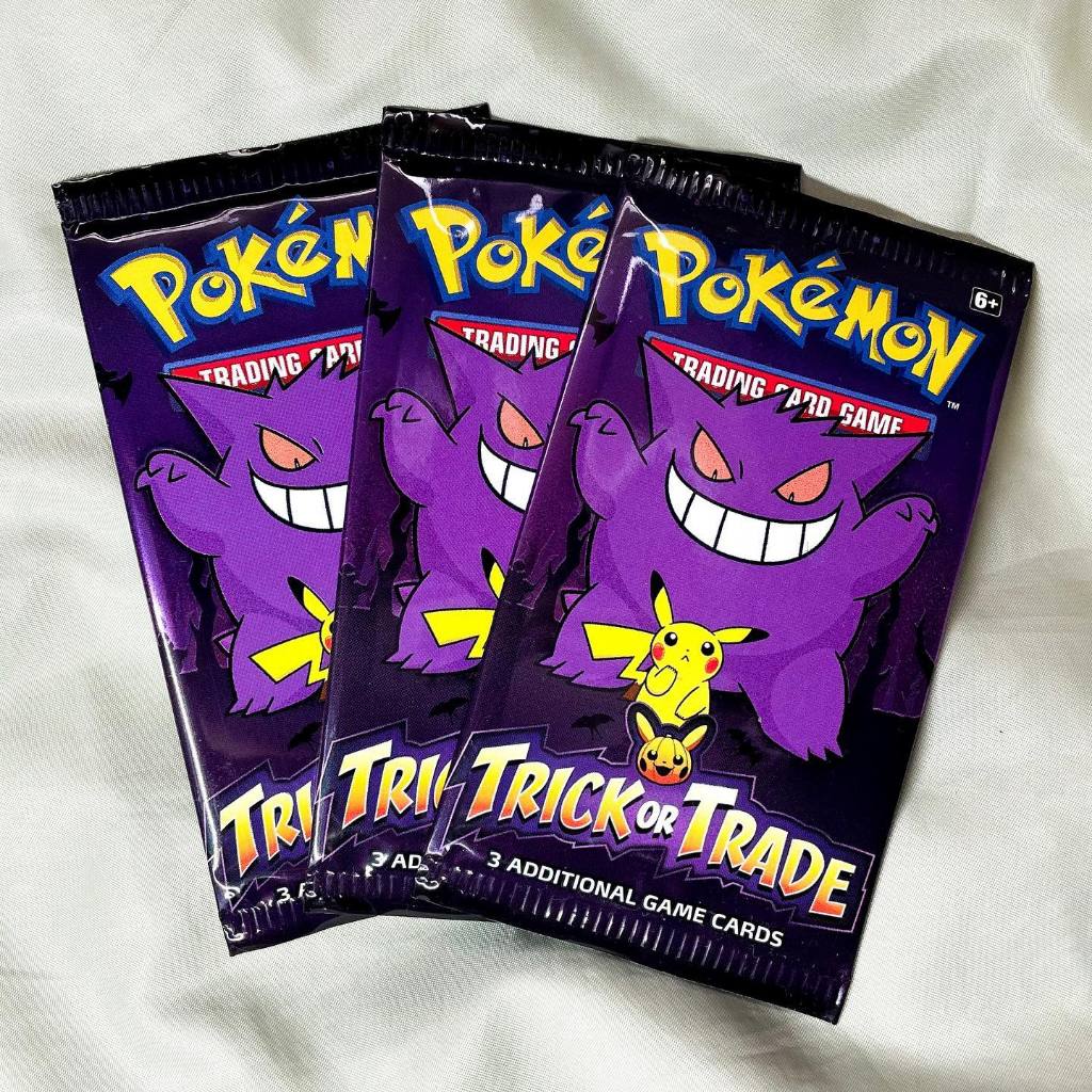 Gói bài Trick or Trade 2022 BOOster Pack chính hãng - Túi thẻ lẻ Pokemon Halloween TCG