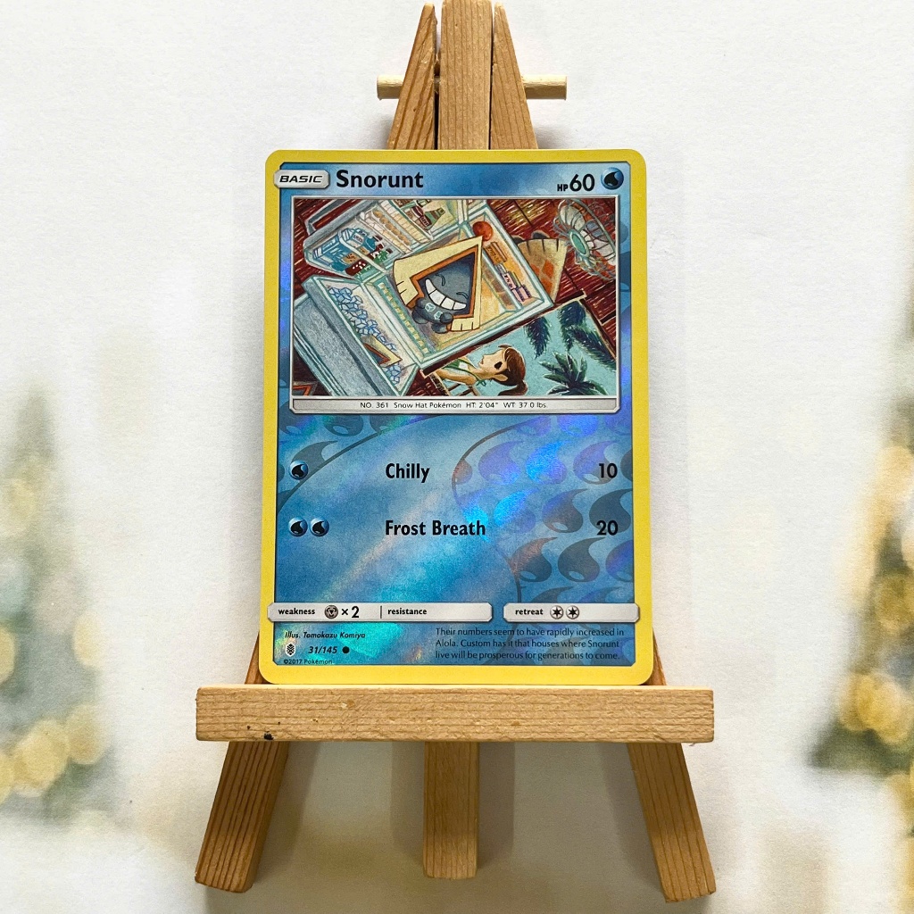 Thẻ hình Pokemon Snorunt 31/145 - Lá bài lẻ Sun & Moon: Guardians Rising Common Reverse Holo tiếng Anh chính hãng