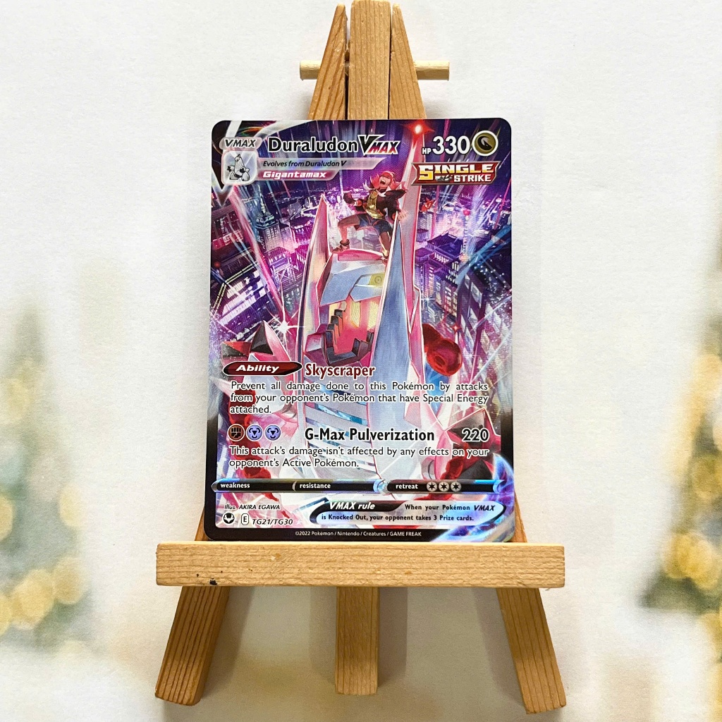 Thẻ hình Pokemon Duraludon VMAX TG21/TG30 - Lá bài lẻ Silver Tempest Ultra Rare tiếng Anh chính hãng