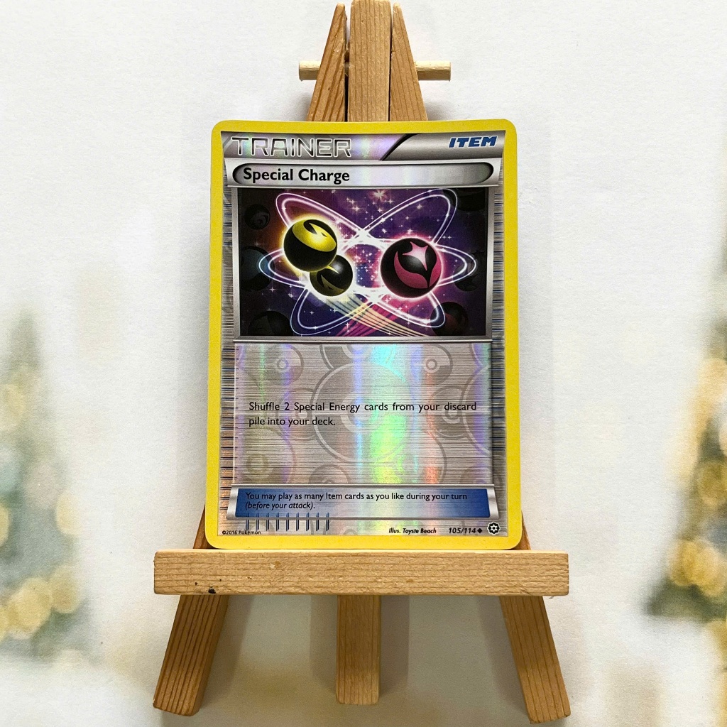 Thẻ hình Pokemon Special Charge 105/114 - Lá bài lẻ XY: Steam Siege Uncommon Reverse Holo tiếng Anh chính hãng