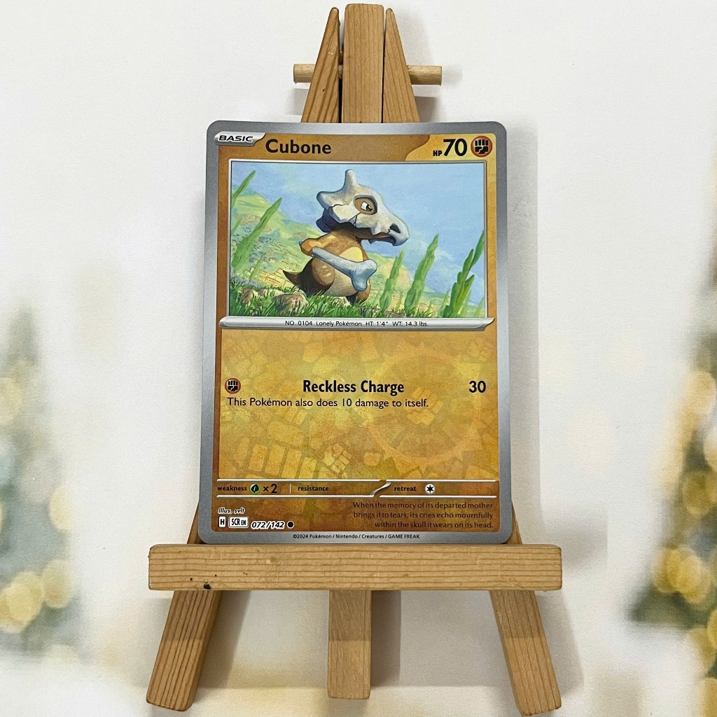 Cubone Reverse Holo Pokemon Cubone - 072/142 - Common Reverse Holo