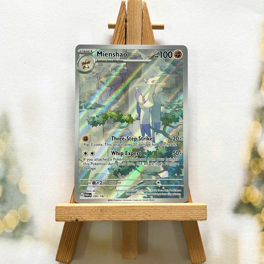 Thẻ hình Pokemon Mienshao 200/182 - Lá bài Paradox Rift Illustration Rare tiếng Anh chính hãng