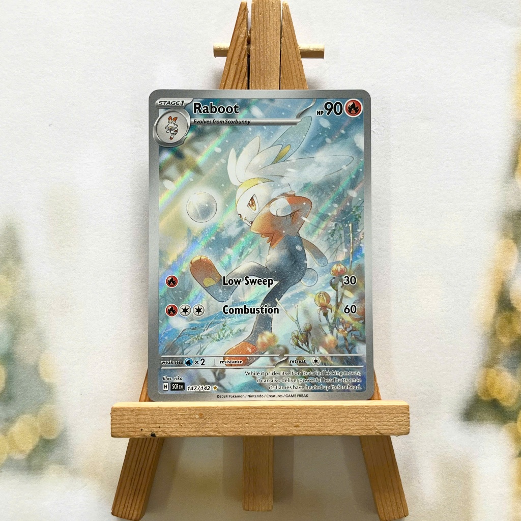 Thẻ hình Pokemon Raboot 147/142 - Lá bài Stellar Crown Illustration Rare tiếng Anh chính hãng