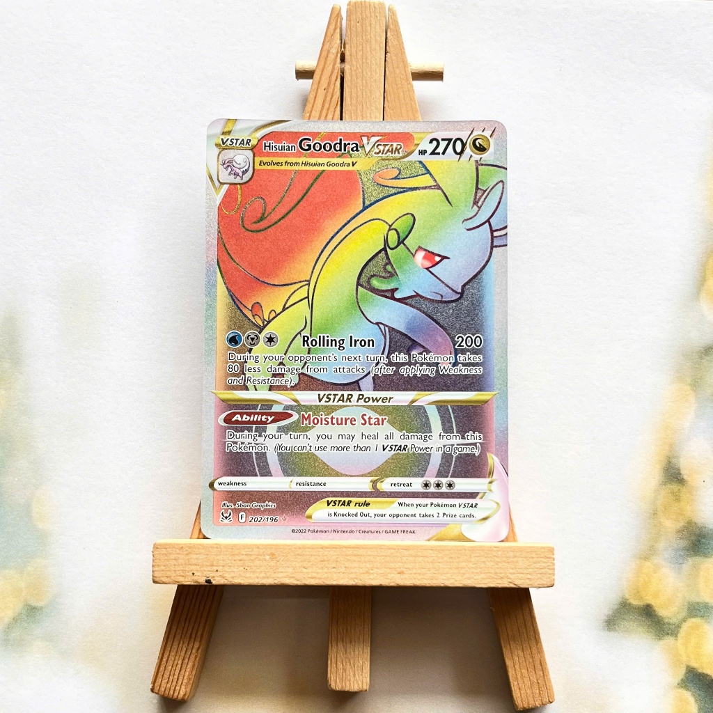 Thẻ hình Pokemon Hisuian Goodra VSTAR 202/196 - Lá bài lẻ Sword & Shield: Lost Origin Hyper Rare tiếng Anh chính hãng