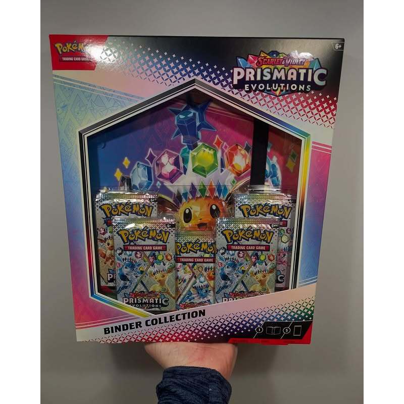 Hộp thẻ bài Prismatic Evolutions Binder Collection - Pokemon TCG Scarlet & Violet Box tiếng Anh chính hãng