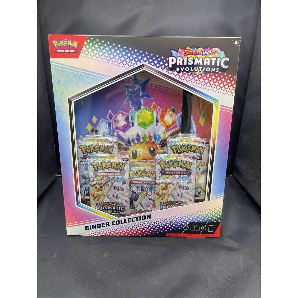 Hộp thẻ bài Prismatic Evolutions Binder Collection - Pokemon TCG Scarlet & Violet Box tiếng Anh chính hãng