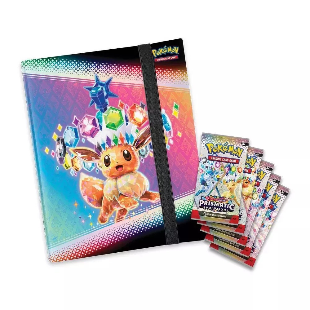 Hộp thẻ bài Prismatic Evolutions Binder Collection - Pokemon TCG Scarlet & Violet Box tiếng Anh chính hãng