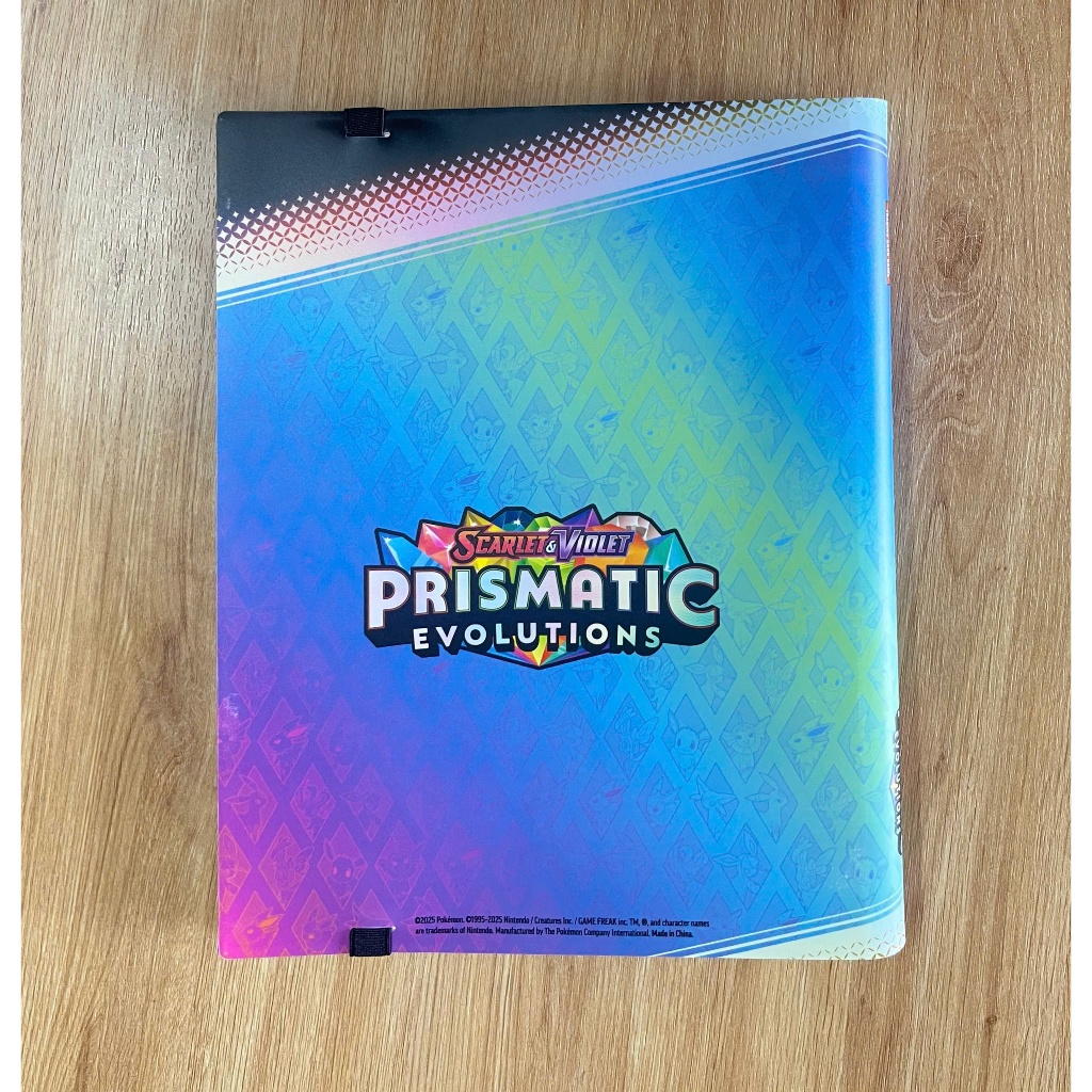 Album sưu tầm thẻ bài Pokemon Prismatic Evolutions - Binder đựng TCG card tiếng Anh chính hãng
