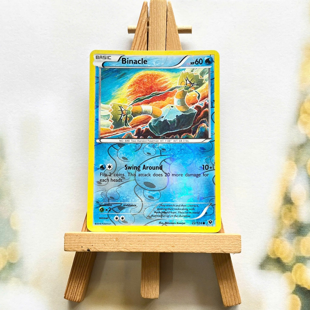 Thẻ hình Pokemon Binacle 22/124 - Lá bài XY: Fates Collide Common Reverse Holo tiếng Anh chính hãng