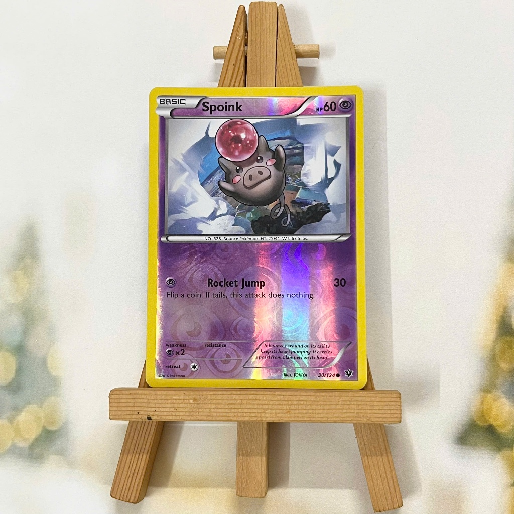 Thẻ hình Pokemon Spoink 30/124 - Lá bài XY: Fates Collide Common Reverse Holo tiếng Anh chính hãng