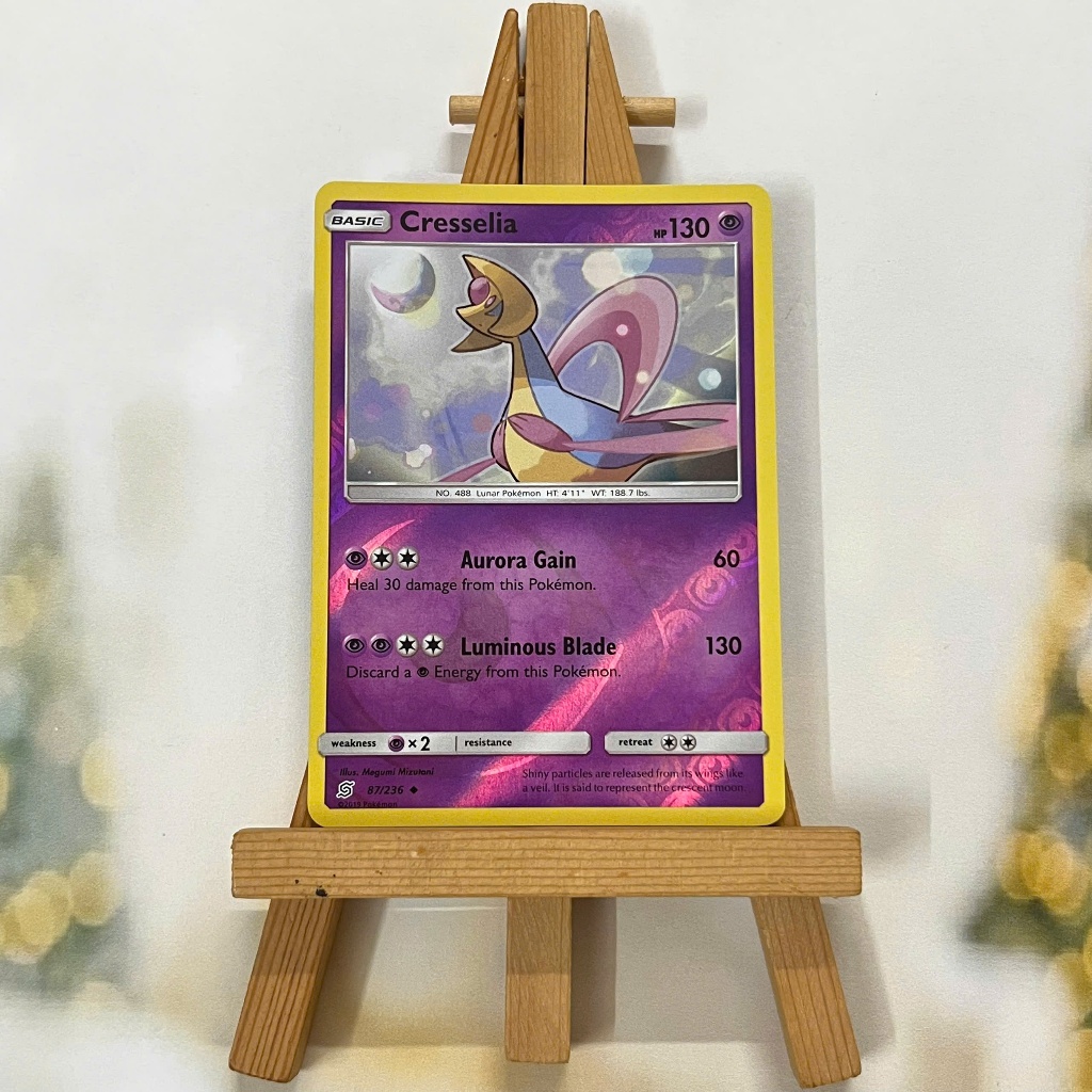Thẻ hình Pokemon Cresselia 87/236 - Lá bài Sun & Moon: Unified Minds Uncommon Reverse Holo tiếng Anh chính hãng