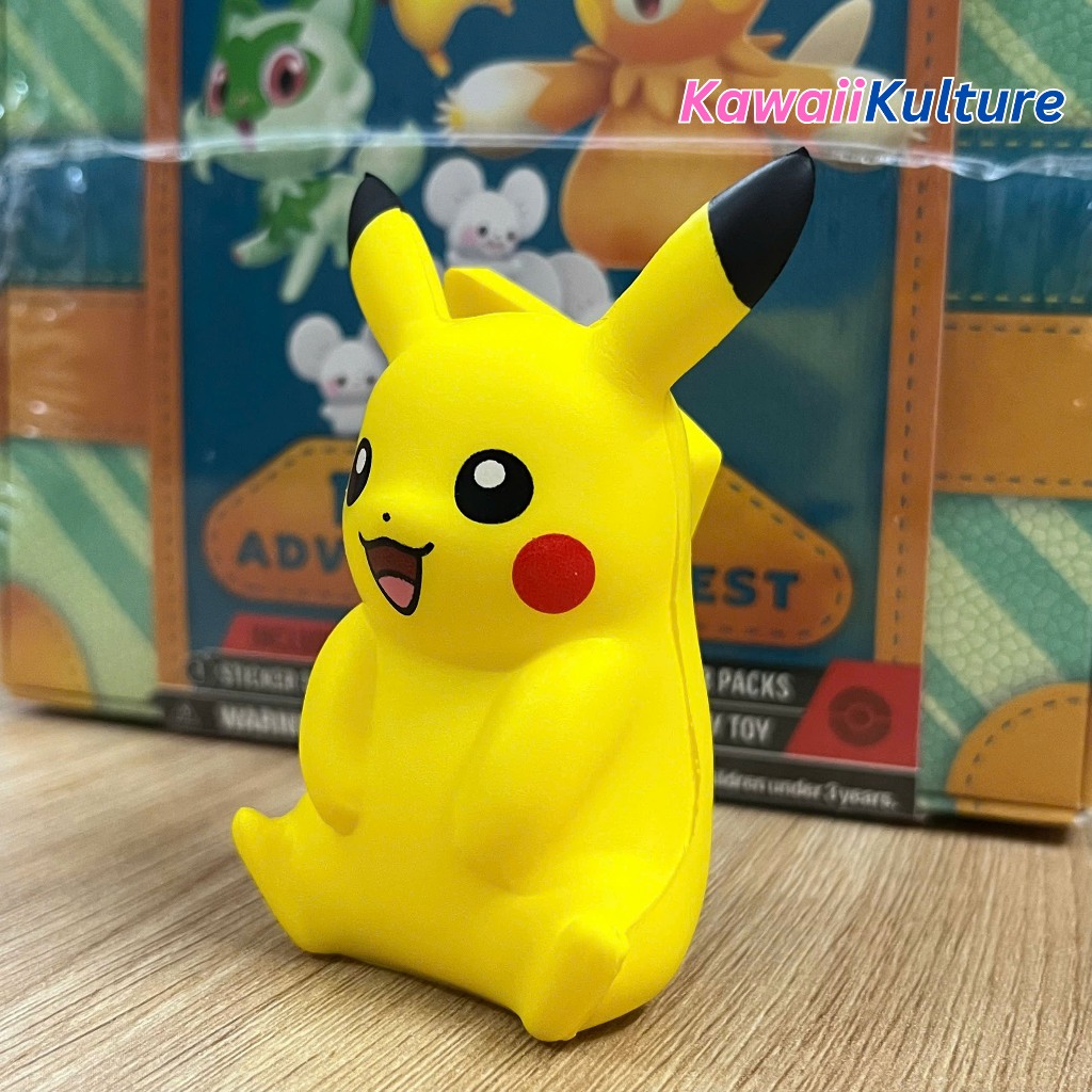 Squishy Pikachu - Hình nộm thú mềm Pokemon của Hộp Paldea Adventure Chest chính hãng
