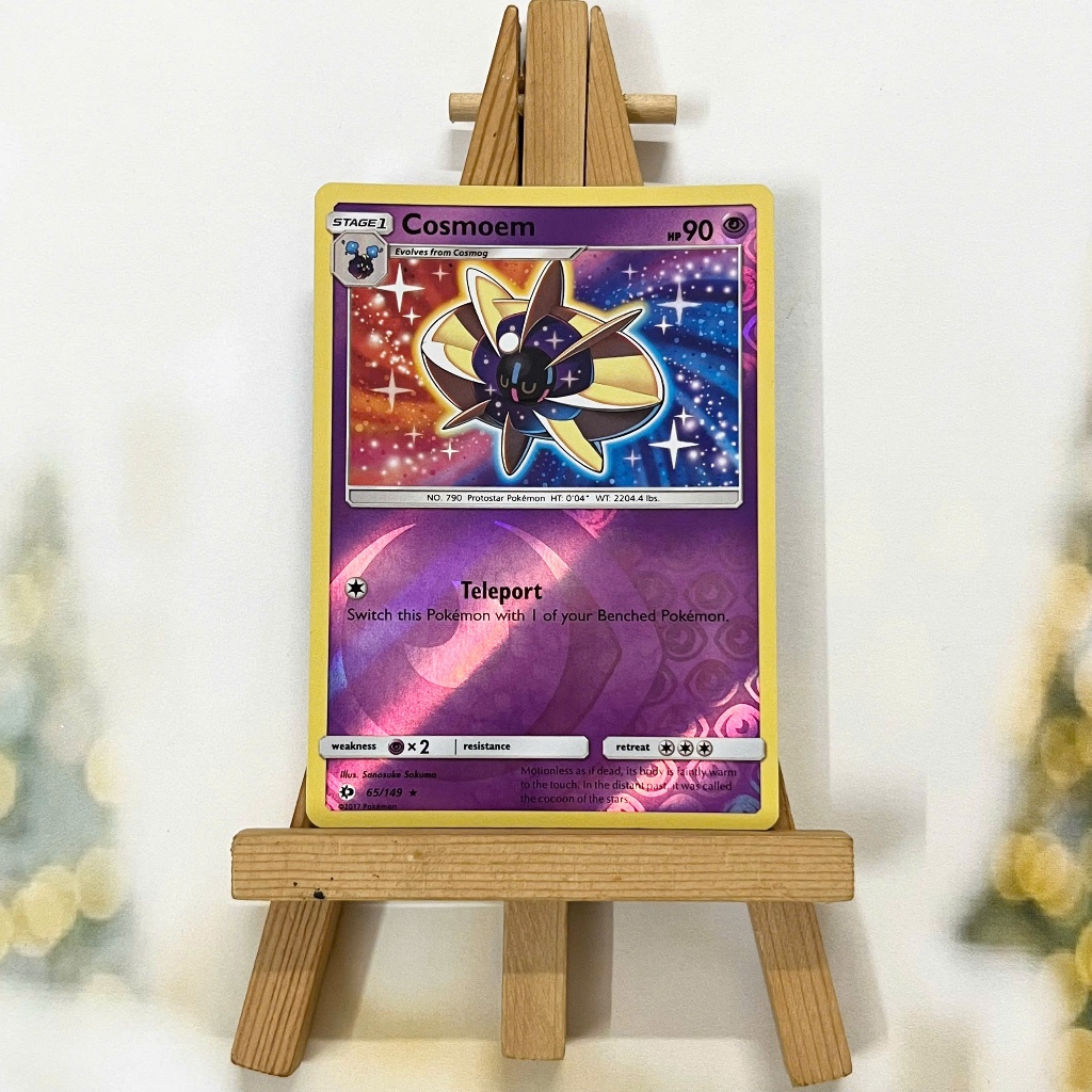 Thẻ hình Pokemon Cosmoem 65/149 - Lá bài Sun & Moon (Base Set) Rare Reverse Holo tiếng Anh chính hãng