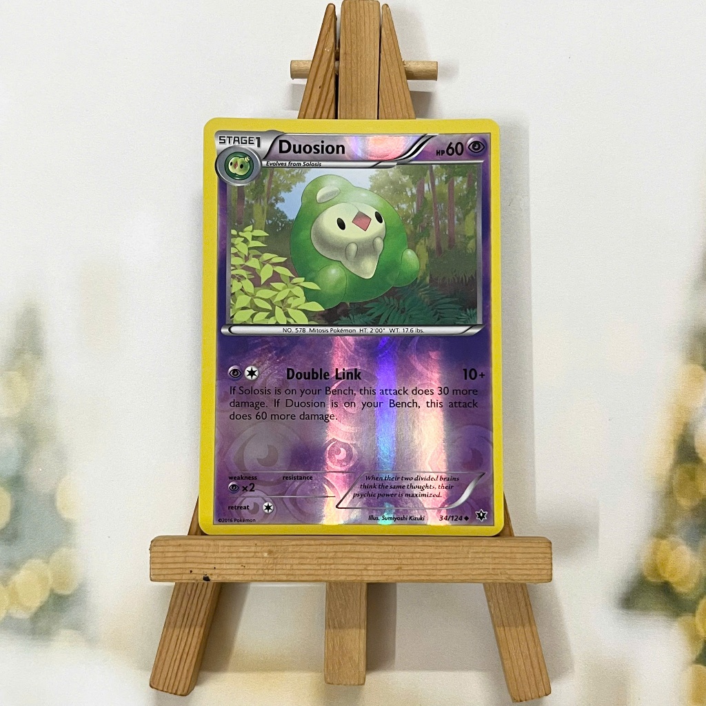 Thẻ hình Pokemon Duosion 34/124 - Lá bài XY: Fates Collide Uncommon Reverse Holo tiếng Anh chính hãng
