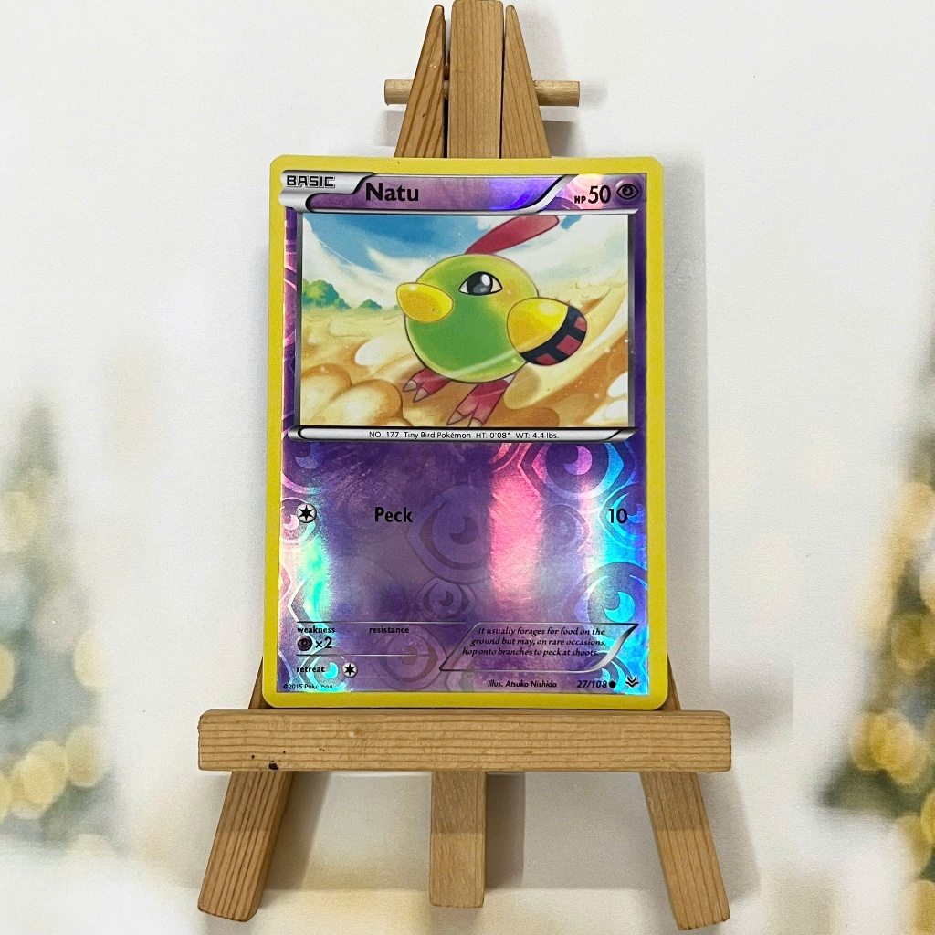 Thẻ hình Pokemon Natu 27/108 - Lá bài XY: Roaring Skies Common Reverse Holo tiếng Anh chính hãng