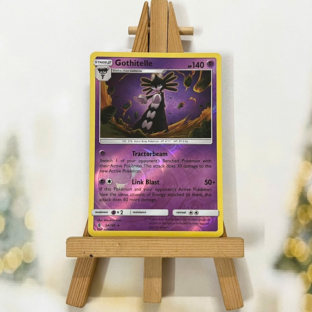 Thẻ hình Pokemon Gothitelle 54/145 - Lá bài Sun & Moon: Guardians Rising Rare Reverse Holo tiếng Anh chính hãng
