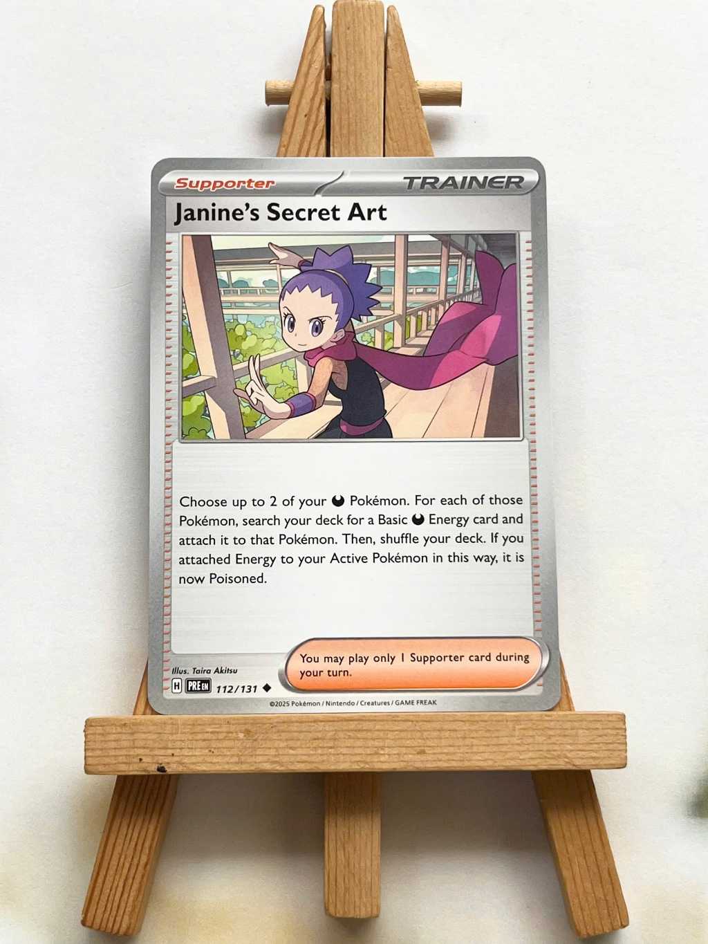 Thẻ hình Pokemon Janine's Secret Art 059/064 - Lá bài lẻ Shrouded Fable Uncommon Reverse Holo tiếng Anh