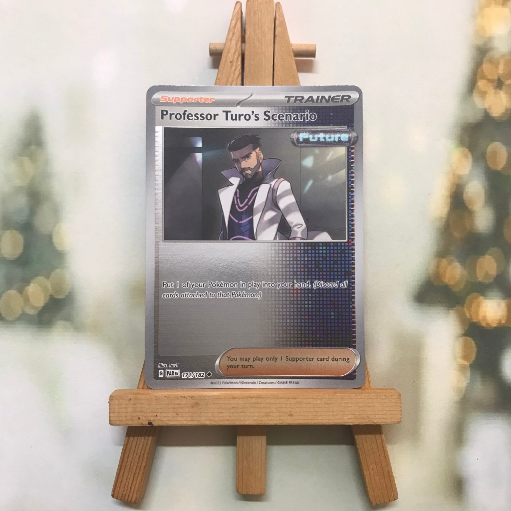 Thẻ hình Pokemon Professor Turo's Scenario 171/182 - Lá bài SVE Paradox Rift Uncommon Reverse Holo tiếng Anh chính hãng