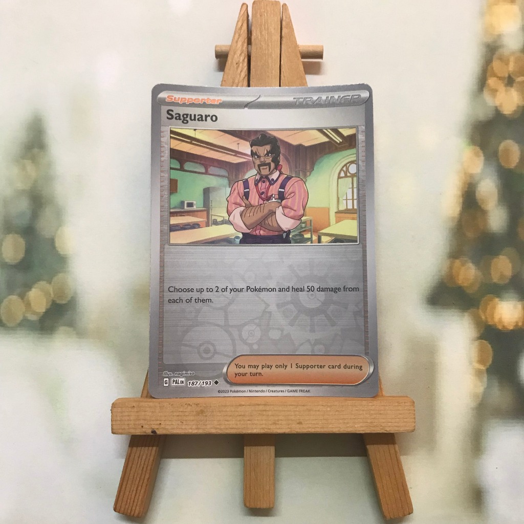Thẻ hình Pokemon Saguaro 187/193 - Lá bài Scarlet & Violet: Paldea Evolved Uncommon Reverse Holo tiếng Anh chính hãng