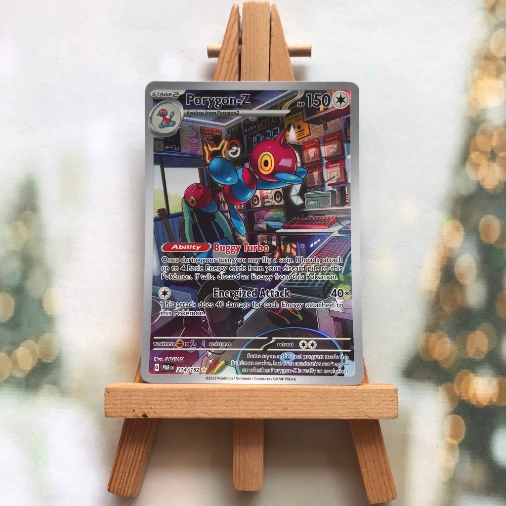 Thẻ hình Pokemon Porygon-Z 214/182 - Lá bài Scarlet & Violet: Paradox Rift Illustration Rare tiếng Anh chính hãng