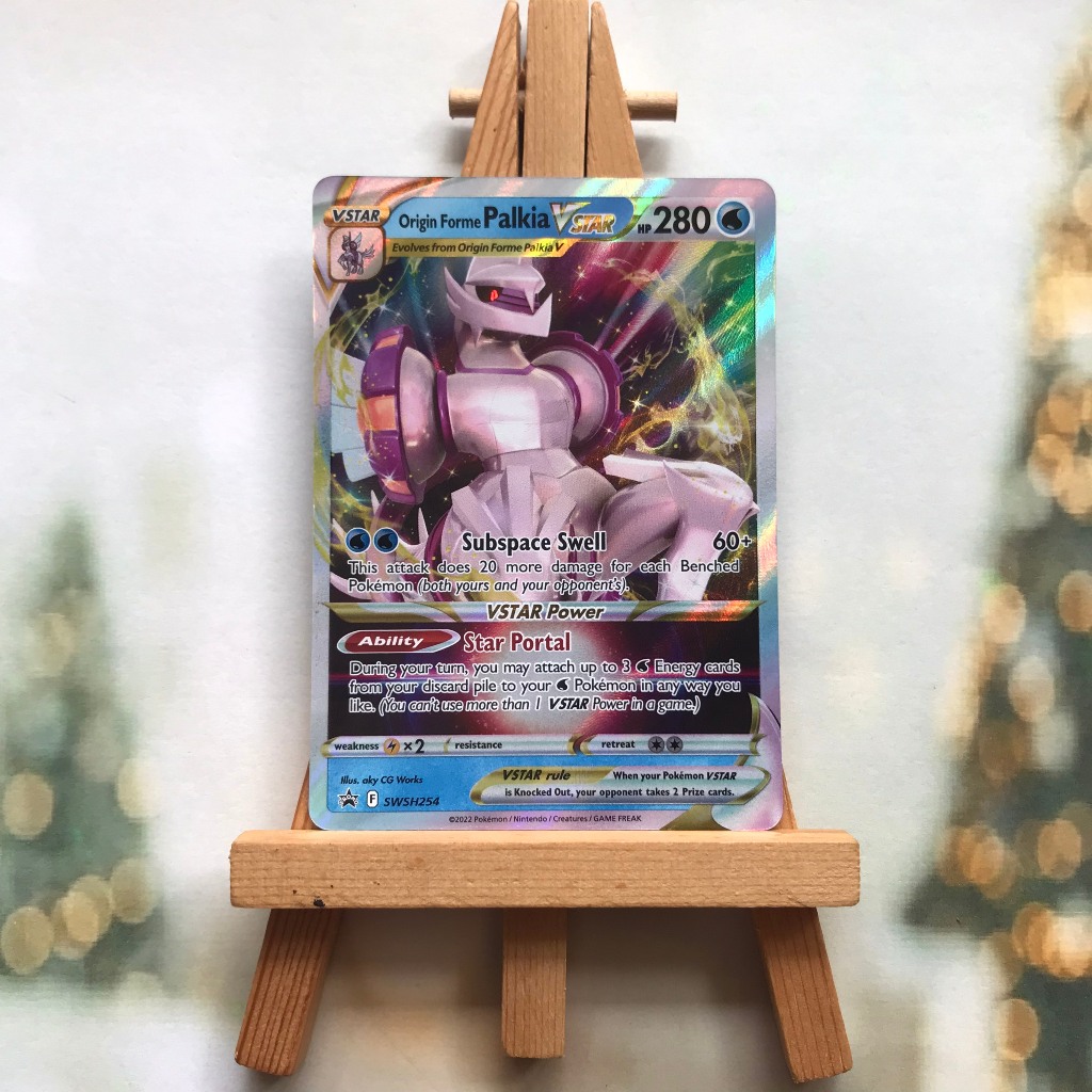 Thẻ hình Pokemon Origin Forme Palkia VSTAR SWSH254 - Lá bài Sword & Shield Full Art Promo tiếng Anh chính hãng