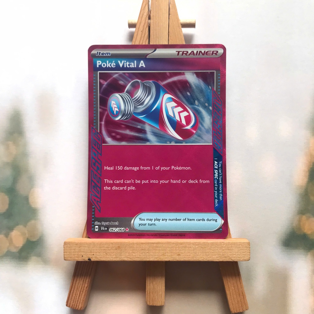 Thẻ hình Pokemon Poke-Vital A 062/064 - Lá bài lẻ Shrouded Fable Ace Rare tiếng Anh chính hãng