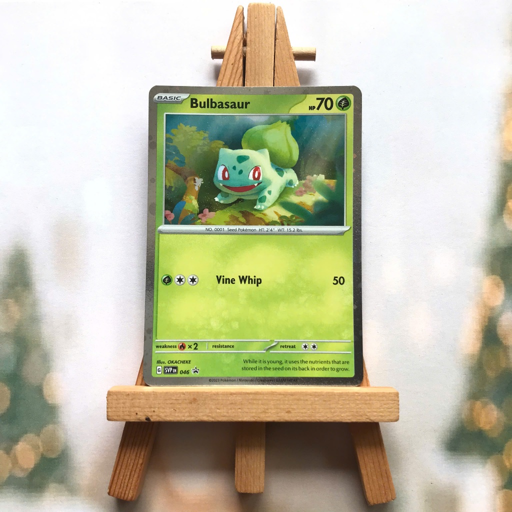 Thẻ hình Pokemon Bulbasaur SVP046 - Lá bài Scarlet & Violet Promo 151 Poster Collection tiếng Anh chính hãng
