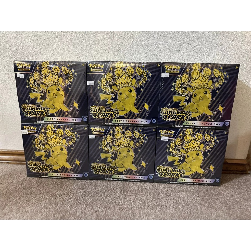 Hộp thẻ bài Surging Sparks Elite Trainer Box - Pokemon Scarlet & Violet TCG ETB chính hãng