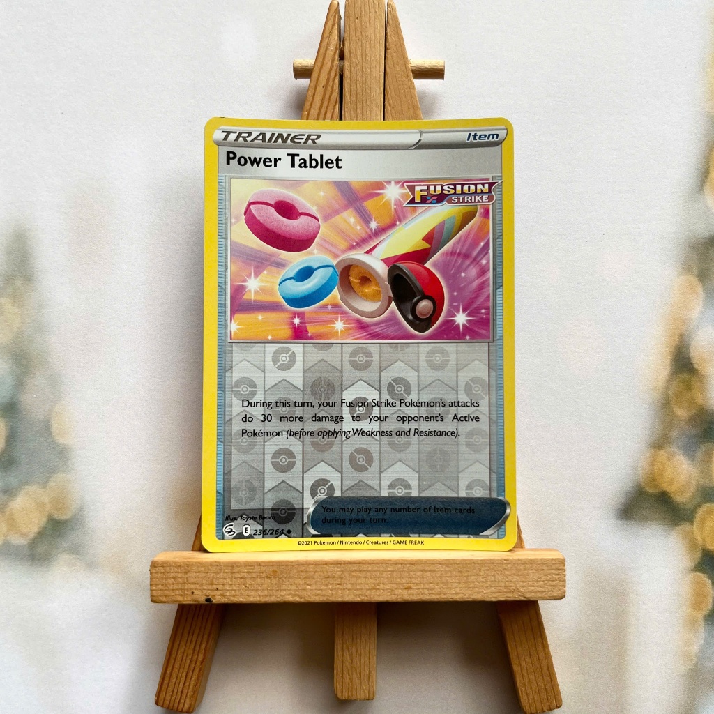 Thẻ hình Pokemon Power Tablet 236/264 - Lá bài lẻ Fusion Strike Uncommon Reverse Holo tiếng Anh chính hãng