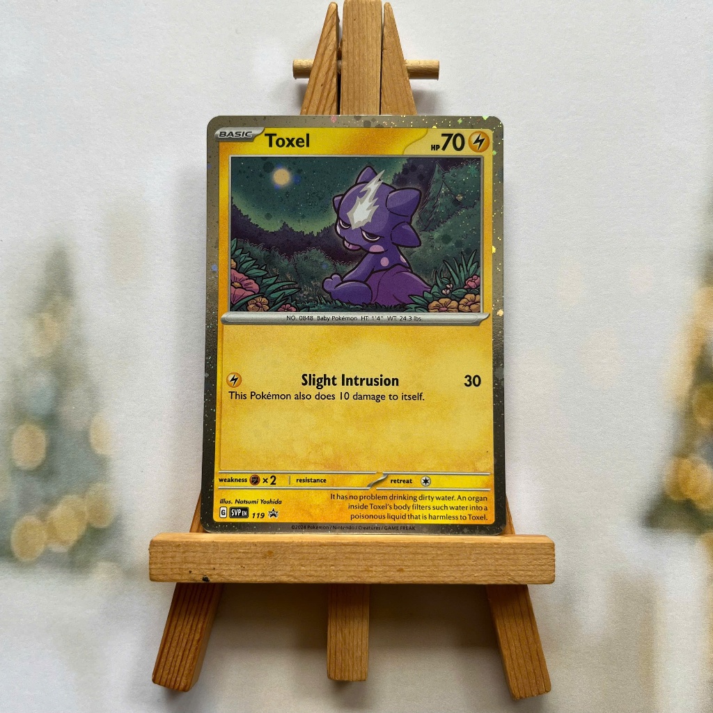 Thẻ hình Pokemon Toxel SVP119 - Lá bài lẻ Scarlet & Violet Holo Promo tiếng Anh chính hãng