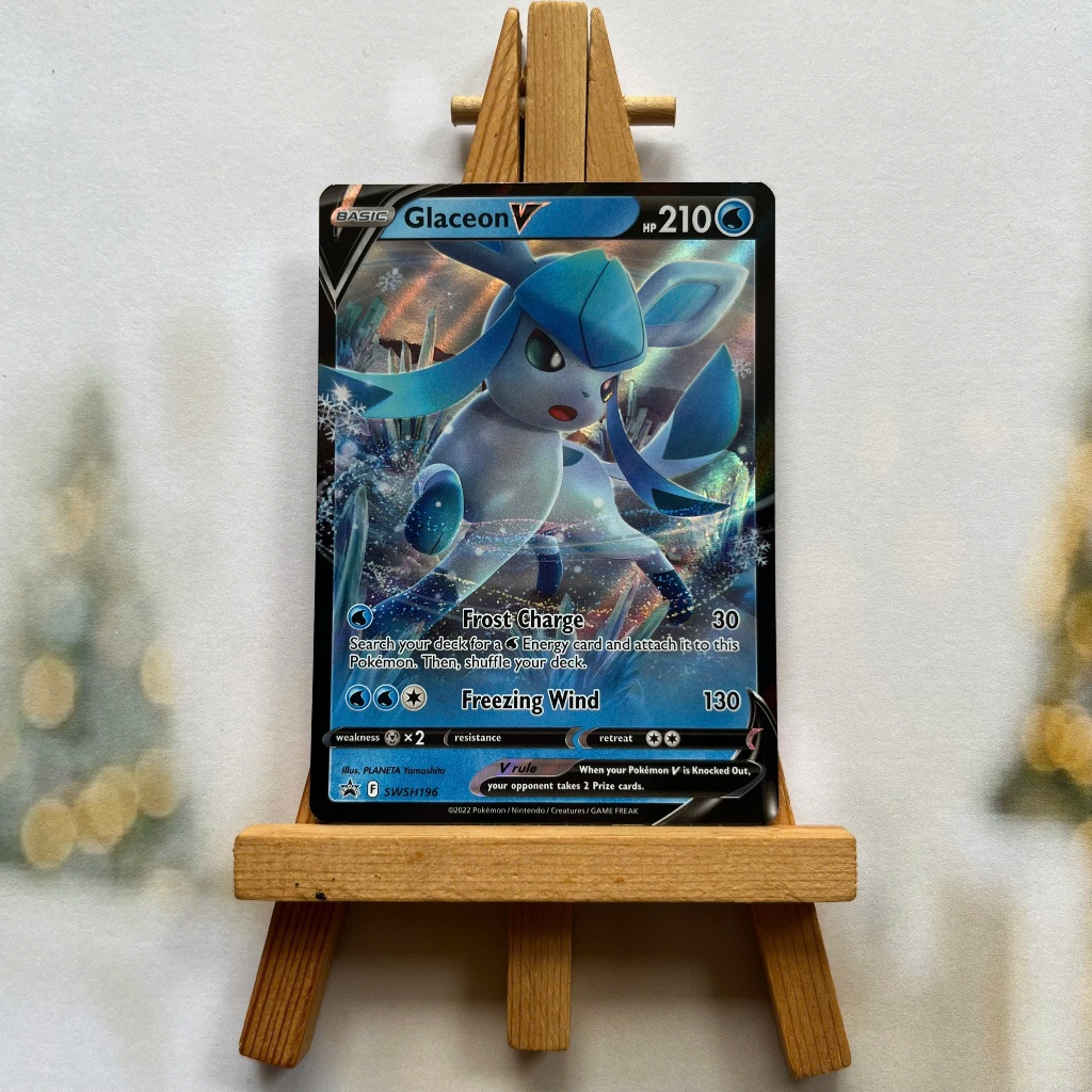 Thẻ hình Pokemon Glaceon V SWSH196 - Lá bài lẻ Sword & Shield Promos tiếng Anh chính hãng